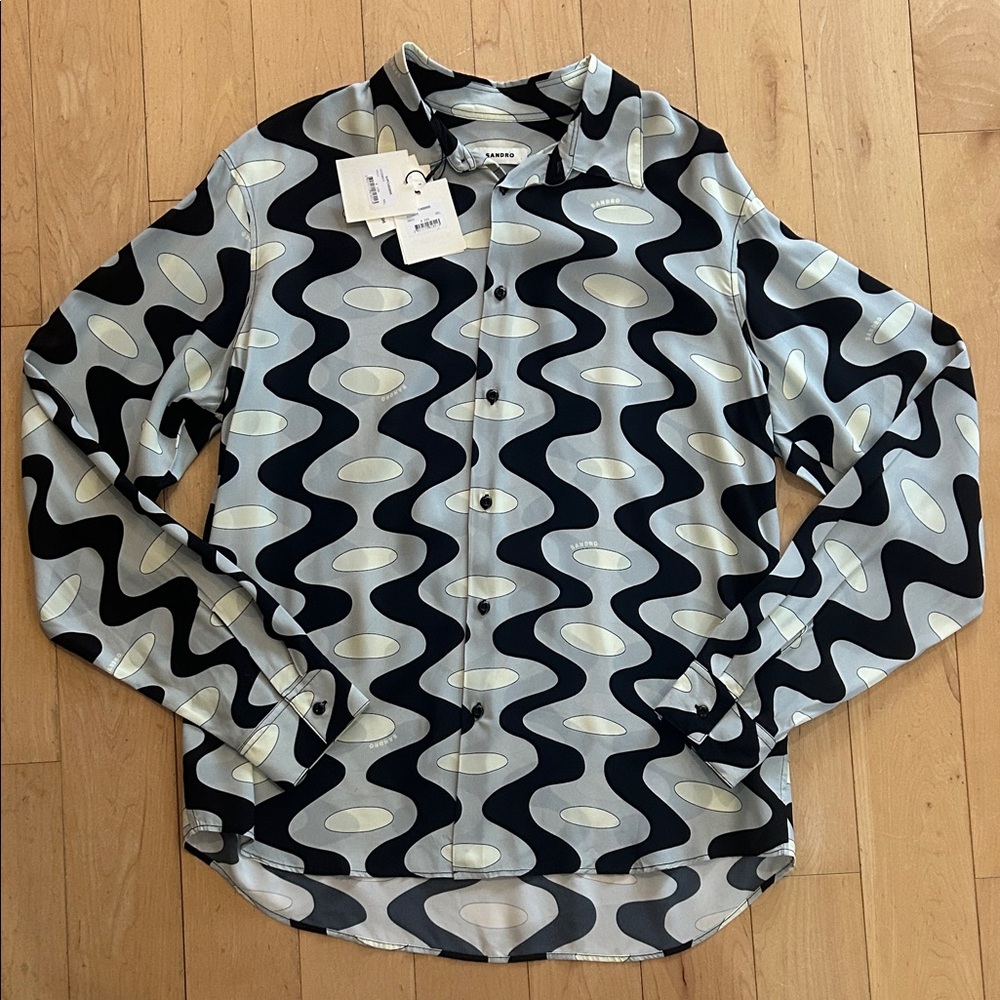 NWT Sandro Paris button up shirt XXL